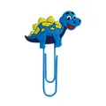 Niedliche blaue Cartoon-Dinosaurier PVC-Büroklammer Lesezeichen für Schreibwaren - Blauer Stegosaurus (Stil 3)