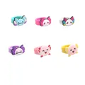Set di 6 anelli in silicone a forma di simpatico axolotl colorato per bambini - Anello (20230908)