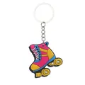 Colorful cartoon roller skate PVC keychain for party gift favors - Style 1 / Rose Pink
