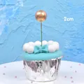 Elegant 2cm golden spherical cake topper for birthday party and baking dessert decorations - Gold (2cm)