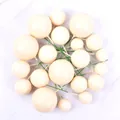 20pcs Macaron Beige Foam Ball Cake Toppers for Birthday Party Cake Decorations - 20 Pieces Set / Off White