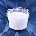 Elegant white tulip mesh cake topper for special birthday and holiday party decorations - 3-Layer Edge for 6-inch Cake