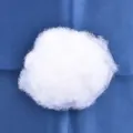 Close-up macro view of fluffy white synthetic fiber cloud for DIY birthday cake topper decoration - Cotton Decor (1 Pack)