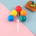 Kleurrijke ballon cake topper boeket voor verjaardagstaart decoratie - Kleurrijk