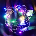 Multicolor LED copper wire fairy string lights for cake and birthday party decoration - 1m 10 LEDs Multicolor (Individual Packaging)