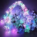Multi-color LED copper wire fairy string lights with battery box for festive decoration - 50cm 10 LEDs Multicolor (Bulk) / 100pcs Pack