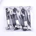 Black and silver party blower whistles in clear plastic bag for birthday celebrations - 6.5cm Silver 6 Pieces