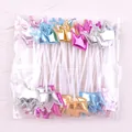 Assorted colors PU crown cake toppers for birthday dessert decoration - Crown / 50 Pieces / Multicolor