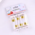 Pack of white and gold star pattern party blowouts noisemakers for birthday parties - Gold Star Pattern 6 Pieces