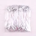 Shiny silver star-shaped cake toppers in PU material for birthday party decorations - Pentagram / 50 Pieces / Silver
