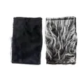 Faux fur wolf gloves for Little Red Riding Hood grandma costume cosplay outfit - Black Gray Small Gloves / Black and Gray
