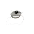 Plush wolf nose costume mask with whiskers and teeth for Grandma Wolf character cosplay. - Nose / Gray