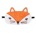 Cute plush cartoon fox sleep mask with elastic strap for shading and a comfortable nap - Orange Fox