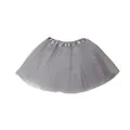 Adult grey tulle tutu skirt variant for performances, dress-up, and Halloween costumes - Bottoms / 30cm 3-Layer Style / Gray