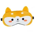 Cute plush Shiba Inu cartoon sleep mask for blackout nap travel students comfort - Yellow Chicken