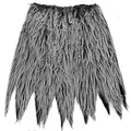 Handmade grey shaggy faux fur skirt for Halloween animal cosplay costume accessory - Kids Skirt / Bottoms
