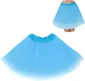 Sky blue adult tutu skirt for performance, Halloween, and costume party dressing. - Bottoms / 40cm 3-Layer / Blue
