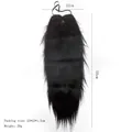 Long black faux beard for Halloween cosplay with 55cm length measurement - Long Fake Beard / Black
