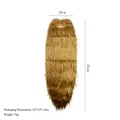 Brown 55cm long faux fur fake beard costume accessory for Halloween and Christmas parties. - Long Fake Beard / Long Brown