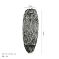Long grey and white faux fur fake beard prop for Halloween cosplay party decoration - Long Fake Beard / Long Plush Grey