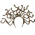 Medusa Schlangen-Haarreif in Bronze für Halloween-Kostüme und Party-Verkleidungen - M / Braun
