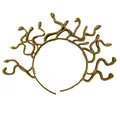 Aufwendiger goldener Medusa-Schlangen-Haarreif für Halloween-Partys und Cosplay - S / Gold