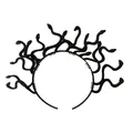 Schwarzer Medusa-Schlangen-Haarreif für Halloween-Kostüme und mythologische Verkleidungen - S / Schwarz