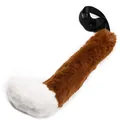 Realistic plush faux fur fox tail accessory in brown and white for anime cosplay - Tail Only / Brown
