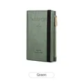 Multifunctional RFID blocking passport holder travel wallet in premium green finish - Green