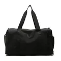 Black large capacity travel duffel bag with dry wet separation and sturdy handles - 45x22x26cm / Black