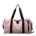 Large capacity pink gym bag with dry wet separation for travel and yoga training. - 45x22x26cm / Pink