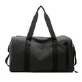 Large capacity black travel duffel bag with dry and wet separation for gym and yoga - 45x22x26cm / Gray