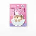 Cute otter shaped sticky notes from Bobo Station series, pack of 30 sheets for journaling - 30 Sheets / Rolling Otter