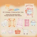 Hand-drawn PET sticker pack with colorful shopping baskets and carts for DIY scrapbooking - 10 Sheets Set / Carts Theme (XS19755)