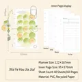Schattige A6 meloen ringband notebook met navulpagina's en decoratieve bedel voor school - Summer Field Yuka / A6P (80 Vellen)