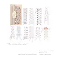 Elegant lace and ribbon bow PET stickers for scrapbooking and creative DIY crafts - Plain Ribbon Flower Knot