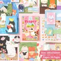 Xinmo Twilight Fluffy Moments Serie Cartoon Katze Scrapbooking Schreibwaren Material Buch Set - Fluffy Moment-Rosa / 58 Seiten Set