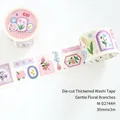 Decorative floral die-cut washi tape for scrapbooking featuring botanical patterns - Die-cut Washi Tape (M-D2744H) / 30mmx3m / Gentle Branches