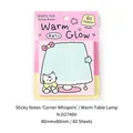 Cute Korean style sticky notes with warm lamp and cat design, 60 sheets pack. - Warm Lamp / 60 Sheets / Pink (Warm Lamp)