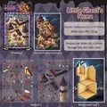 Halloween DIY landscape sticker kit including 2 PET sticker sheets and 1 background card - Ghost Home