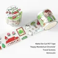 Matte die-cut PET tape with Happy Roaming landscape illustrations for scrapbooking 40mmx3m - Scenic Views (M-D2751H) / 40mmx3m