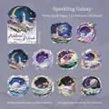 Vintage galaxy scenery sticker pack made of white kraft paper for DIY crafts and decor - Pack of 20 / Shimmering Galaxy