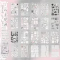 Korean style ballet and angel themed PET sticker book with 20 decorative sheets for journaling - Pack of 20 / Cloud Imprint