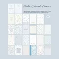 50 sheets floral scrapbooking paper pack with lightweight and tracing paper for journaling - 50 Sheets / Water-colored Blossoms