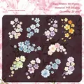 Set of 20 pieces retro watercolor floral PET stickers for scrapbooking DIY crafts - Floral Verse / 20 Pcs