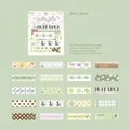 Πράσινα αυτοκόλλητα PET washi με ασημοτυπία για scrapbooking και δημιουργική διακόσμηση - Πράσινο Πουά