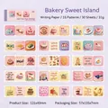Schattige 3D-textuur stickers met voedselthema voor scrapbooking en dagboeken - Bakken Zoet Eiland / 30 Stuks