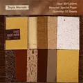 Vintage handmade specialty paper set for DIY scrapbooking and journal decoration - Brown Cypress / 10 Pieces/Pack