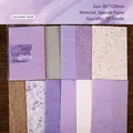 Retro Story handmade textured specialty material paper in Lavender Hush purple collection - Dusk Purple Begonia / 10 Pieces/Pack