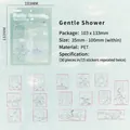 Waterproof PET stickers set featuring rainy season theme for scrapbooking and DIY crafts - Bathing in Rain (XS19647) / 30 Sheets
